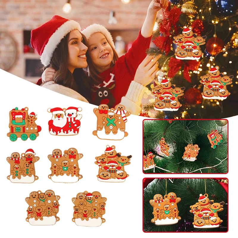 

Lovely Christmas Hanging Ornaments DIY Xmas Tree Pendant for Home Living Room Garden Decoration Christmas Decorate WWO66