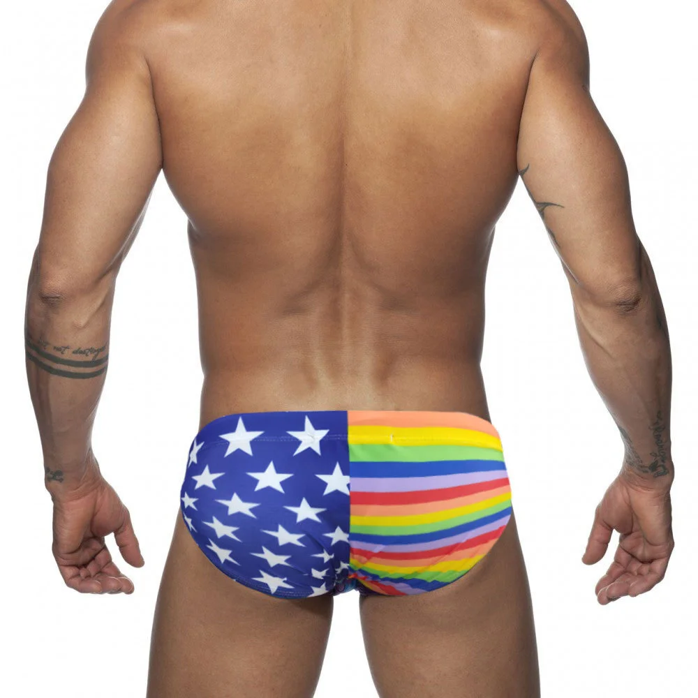 

Fashion Men Swimming Triangle Men's Anti Light Muscle Sports Swimwear Trunks Outdoors Sexy Summer Beach Surf Swim Push-up Shorts
