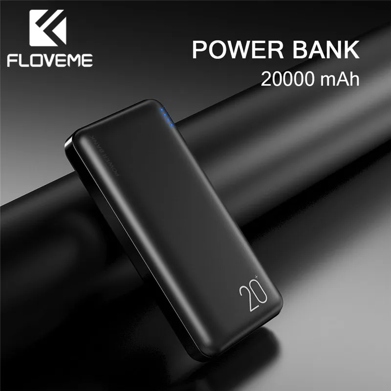 FLOVEME 20000 мАч Внешний аккумулятор для Xiaomi портативное зарядное устройство двойной USB Mi Poverbank Bateria Externa