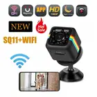 Wi-Fi мини-камера HD 1080P DVR ночное видение видеокамера Беспроводная микро-Камера спортивная DV видео ультра маленькая секретная камера SQ11