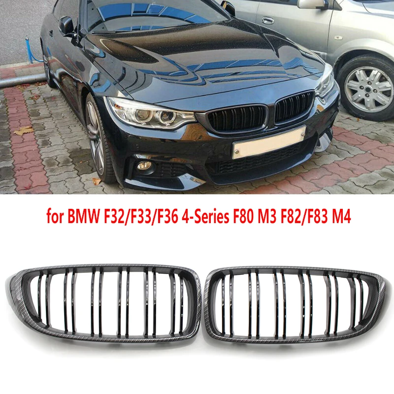 

Передняя решетка-гриль для BMW 4 Series F80 F82 F83, сменная передняя решетка из АБС-пластика, ярко-черный цвет, M4