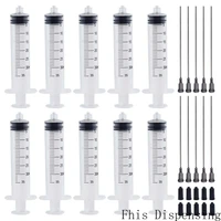 30ml luer lock syringe and 16g blunt tip needle fill 10cm long for liquid dispenser adhesive glue ink pack of 5