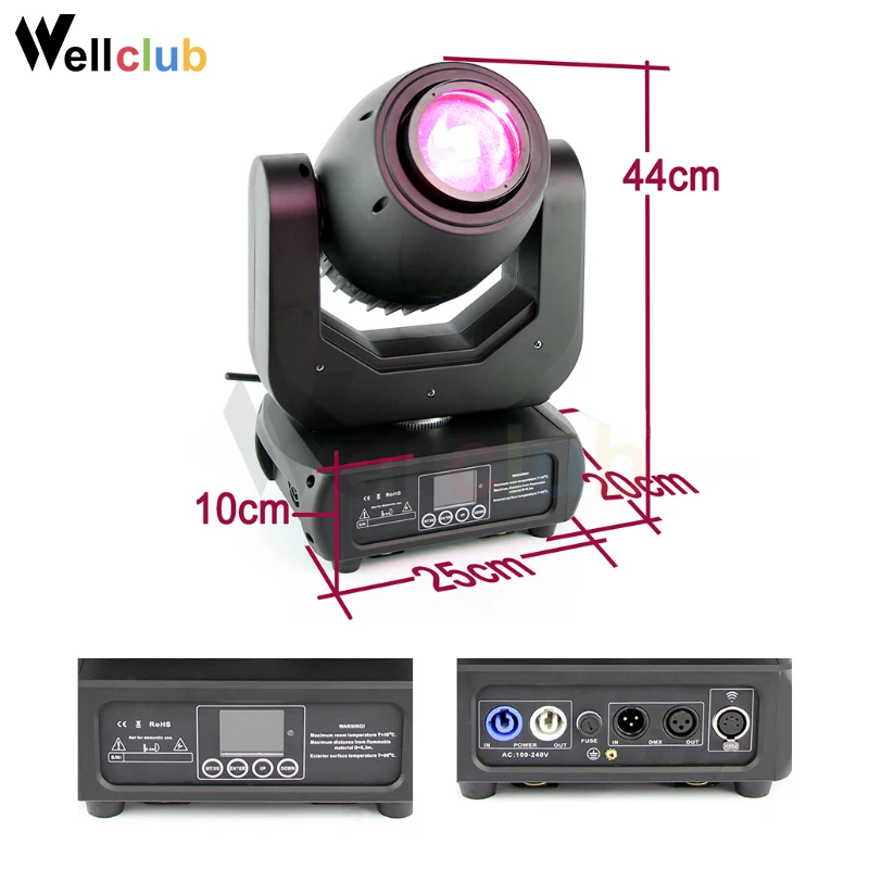 2pcs Beam Moving Head Light 150W DMX 512 Control Led Stage Lighting Effect Professional DJ Disco For Bar And Events | Освещение