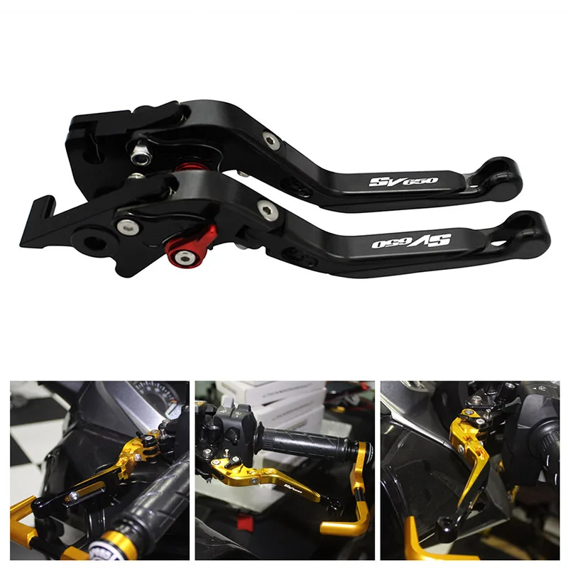 Для SUZUKI SV650/X SV 650 2016 2017 2018 2019 2020 полускоростные Складные Выдвижные рычаги тормоза
