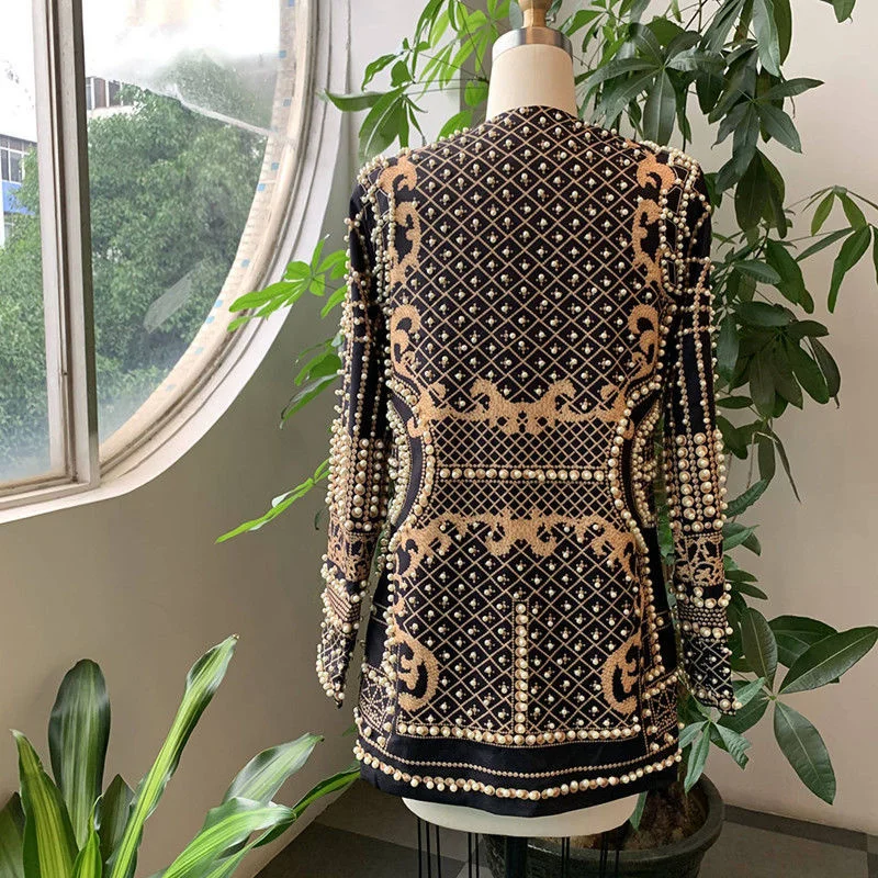 2021 New Vibrant All Match Fashion Trend Long Sleeved Lady's Loose Fitting Printed Woman Suit Grey Floral Blazer For  Skirt