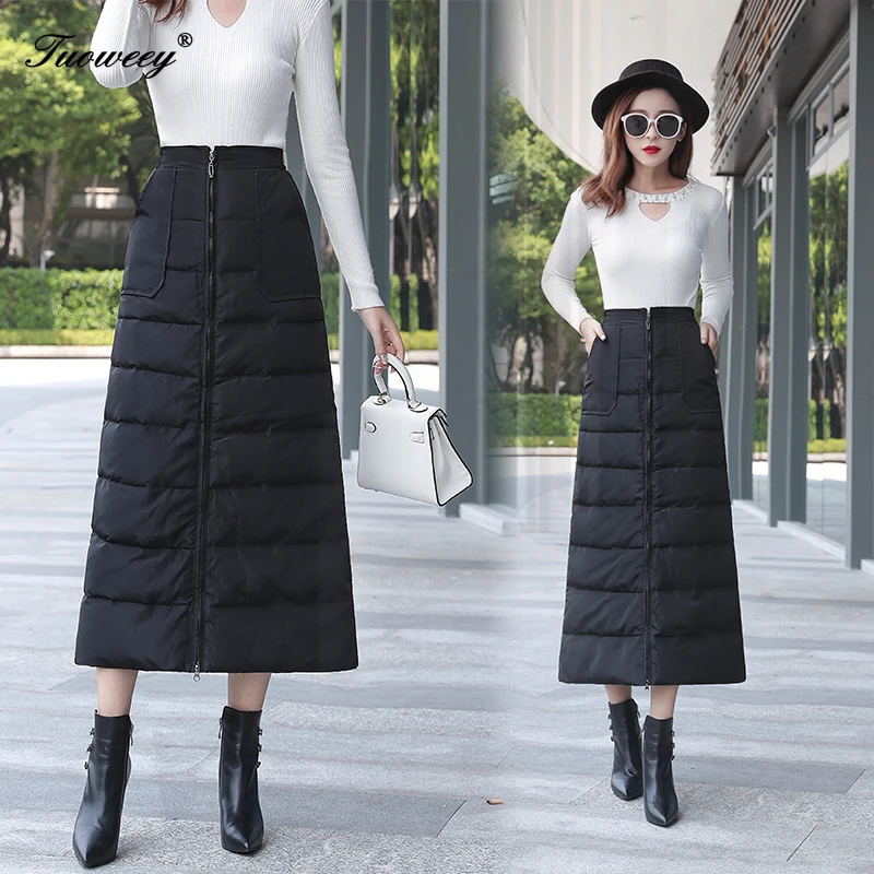 2020 зима осень мода Женская эластичная высокая талия черная Толстая теплая