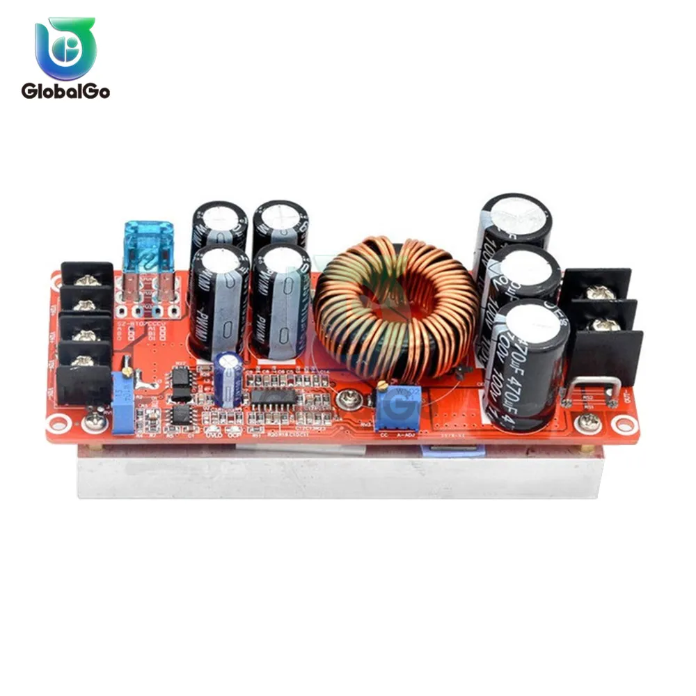 1200 Вт 20A DC преобразователь источник питания Повышающий Модуль 8-60 в 12-83