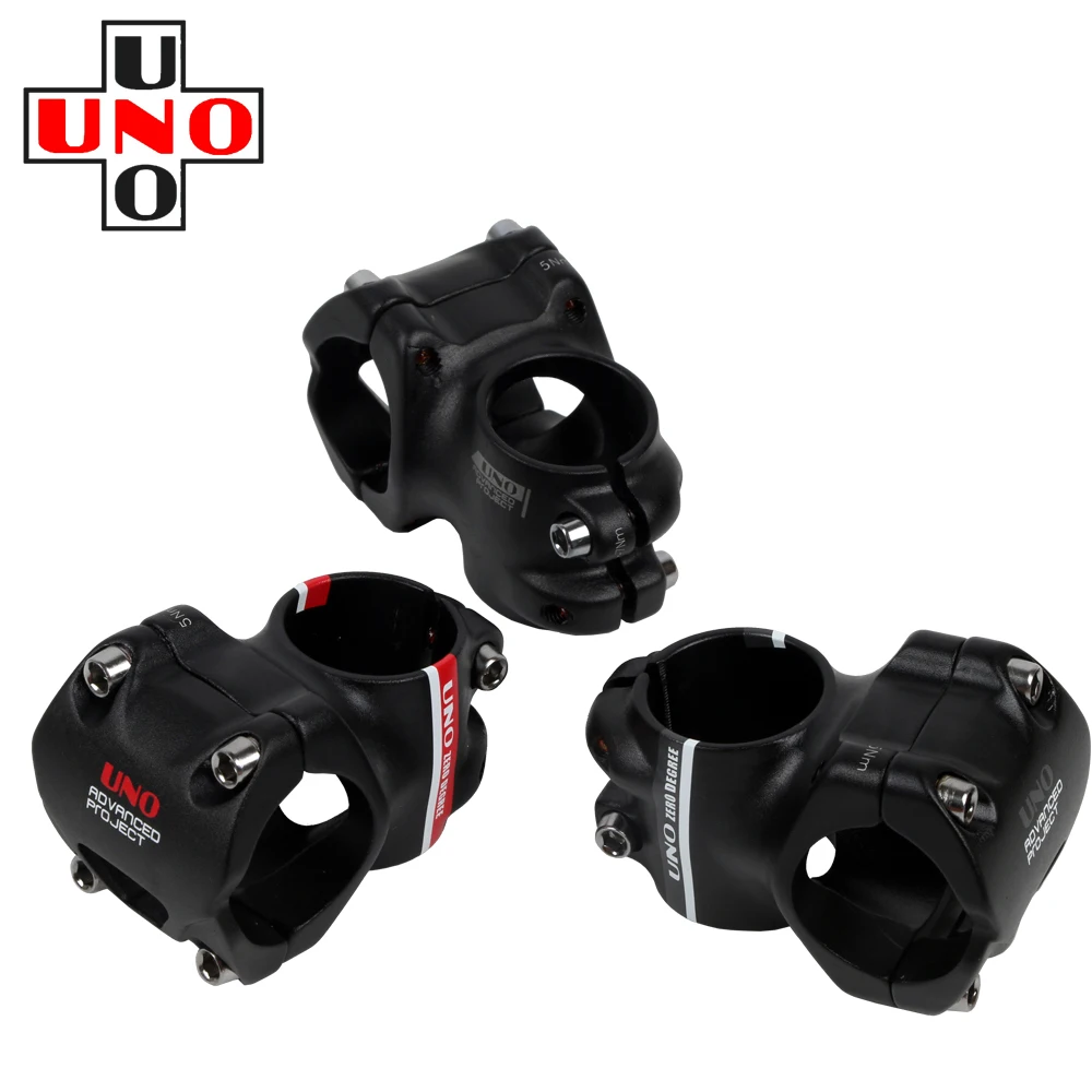 

UNO Bicycle Handlebar Stem Mtb Power Short 35mm 0 Degrees Mountain Bike Masses Adjustable Bridge Cycling Table 45mm Pipe 31.8 DH