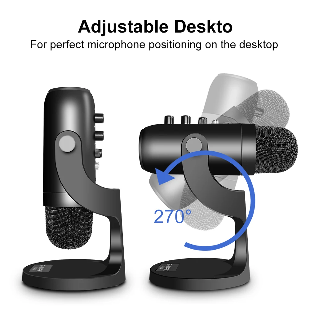 Конденсаторный микрофон G-MARK POP4 USB настольный ASMR эхо мониторинг кардиоидной