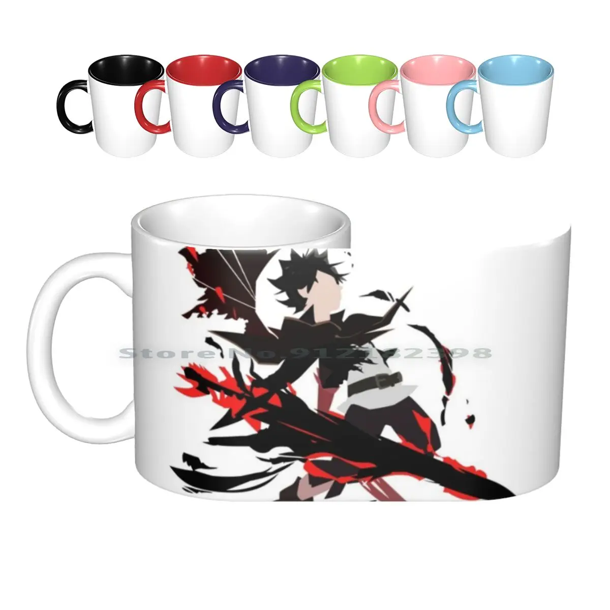 Керамические кружки с изображением черного клевера-Asta чашки для кофе молока чая