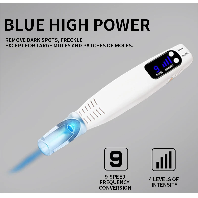Фото Лазерная точка Mole Pen MS-019 Лазерная пикосекундная красная и синяя ручка Ручная пикосекундная ручка Красота Ручка Портативный косметический аппарат №4