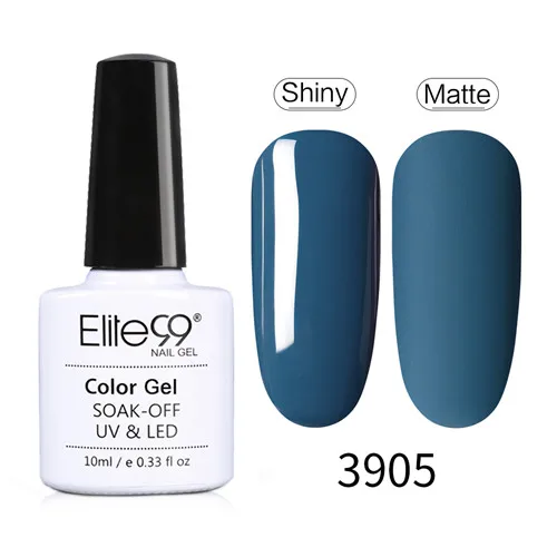 3905 Elite99 гибридные Лаки УФ гель лак для ногтей праймер все для маникюра Полупостоянный замочить от 10 мл гель лак верхняя основа лак для ногтей - Цвет: 3905