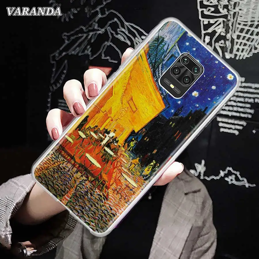 

Silicone Phone Case For Xiaomi Redmi 9 9A 9C 8 8A 7 7A Note 9 9S 8 8T 9 Pro 7 Back Cover Coque Fundas Van Gogh Starry Sky Art