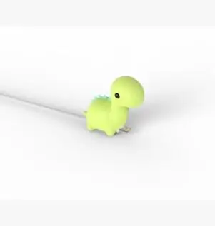 

Cable Protector Cute Animal Biting Phone Holder Organizer Model For iPhone