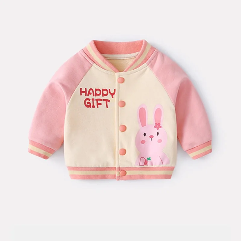 2020 модная весенняя Детская куртка новая куртка-бомбер с мультяшным рисунком для