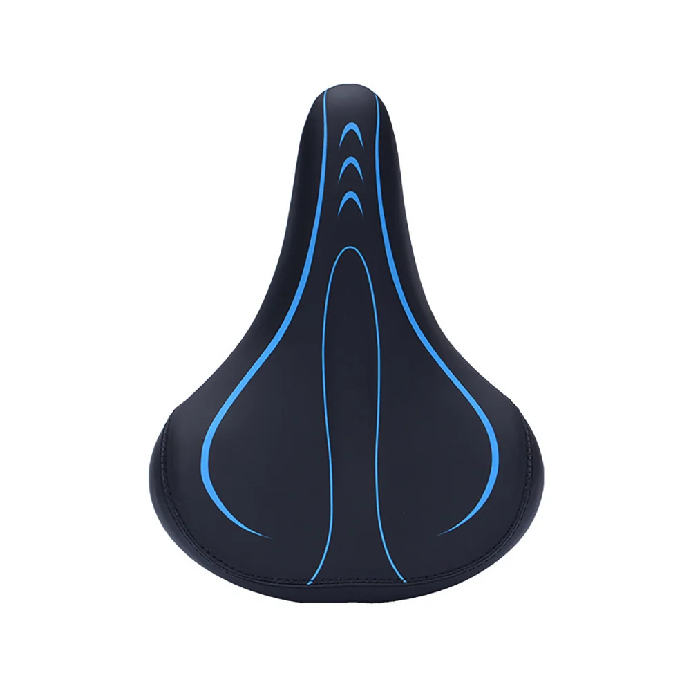 

Bike Seat With Taillight MTB Bike Saddle Seat Cycling Thicken Wide Comfortable Bike Bicycle Saddles PU Waterproof Cycling Pad