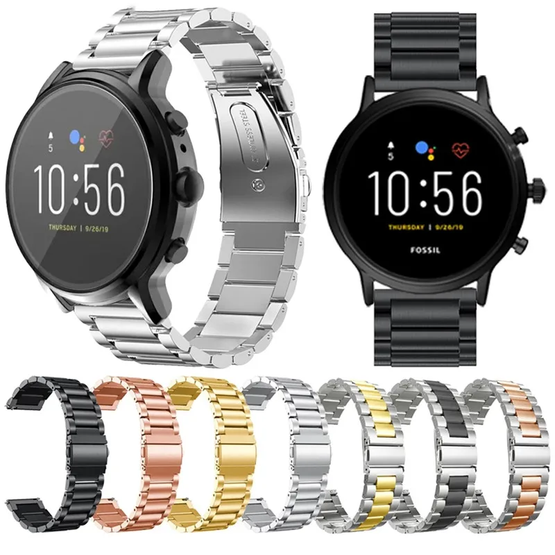 

Ремешок из нержавеющей стали для gear S3 S2, спортивный браслет для galaxy Watch 3 41 45 мм, 20 22 мм