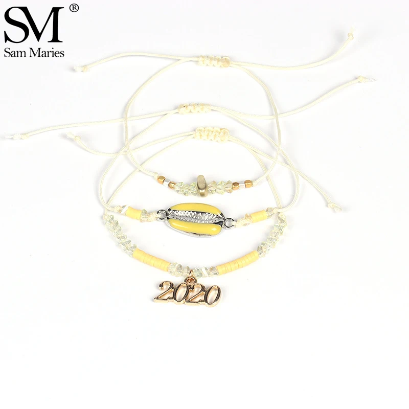 Бохо океан оболочки 2020 бусины Подвески Браслеты Набор ручной работы