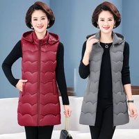 beardon womens autumn winter down cotton vest thickened mid length large size vest waistcoat womens jacket