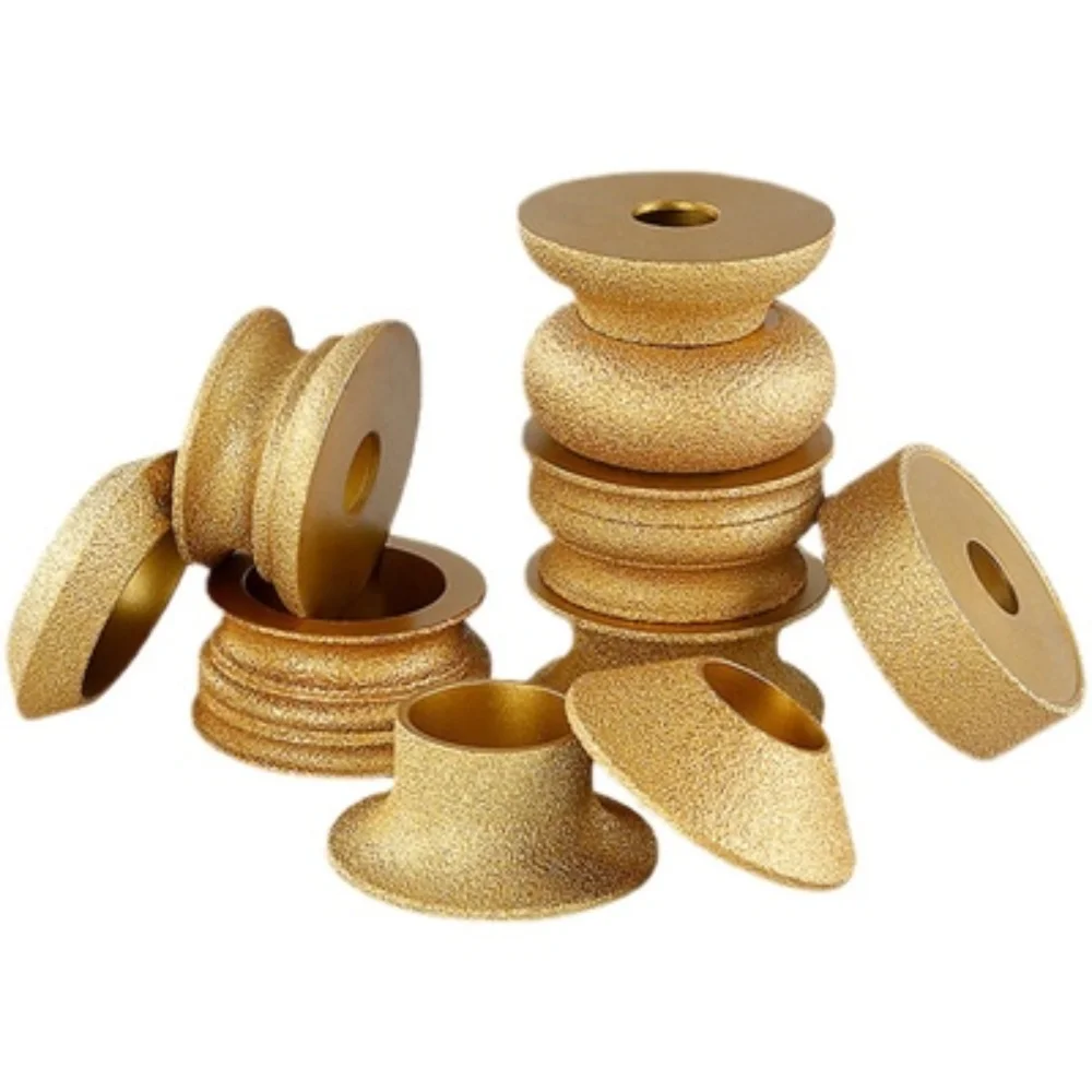 Stone Grinding Wheel for Brazed Diamond Angle Grinder / Rounded Stone Edging Wheel / Manual Edging Wheel