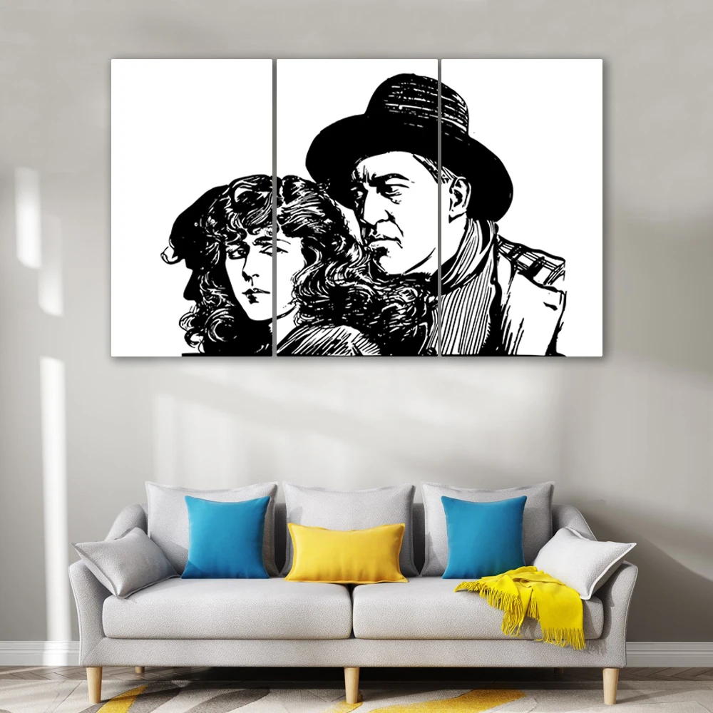 Мексиканская ковбойская западная культура черно белые цвета художественный