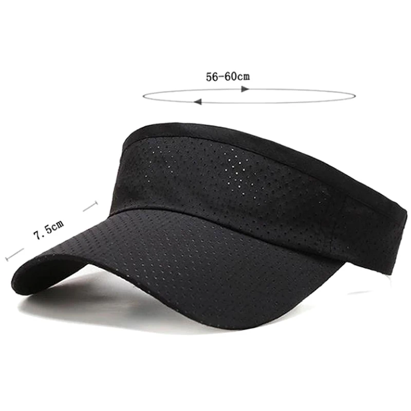 

Summer Breathable Unisex Empty Top Sun Visor Hat Summer Linen Big Wide Brim Straw Sun Caps UV Protection Hat For Men And Women