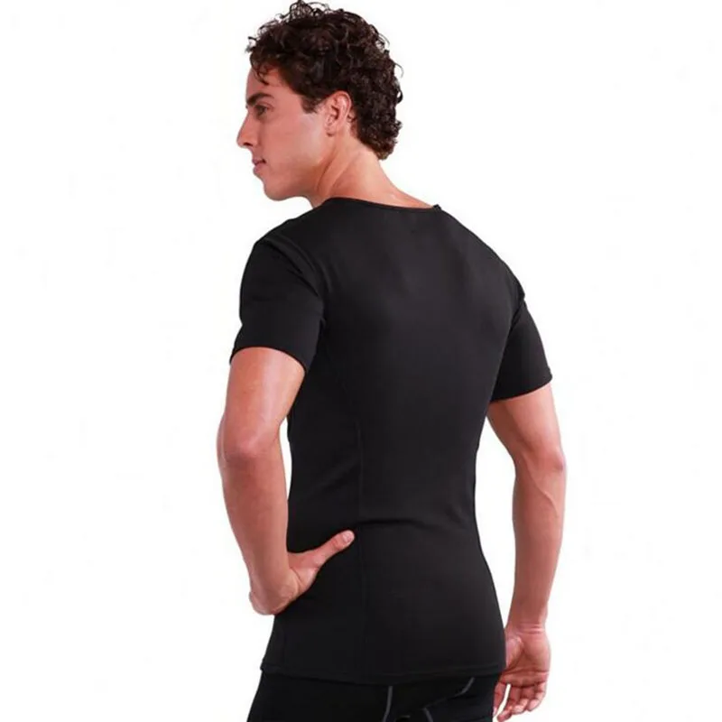 Мужская рубашка для похудения Корректирующее белье сжигания жира утягивающая