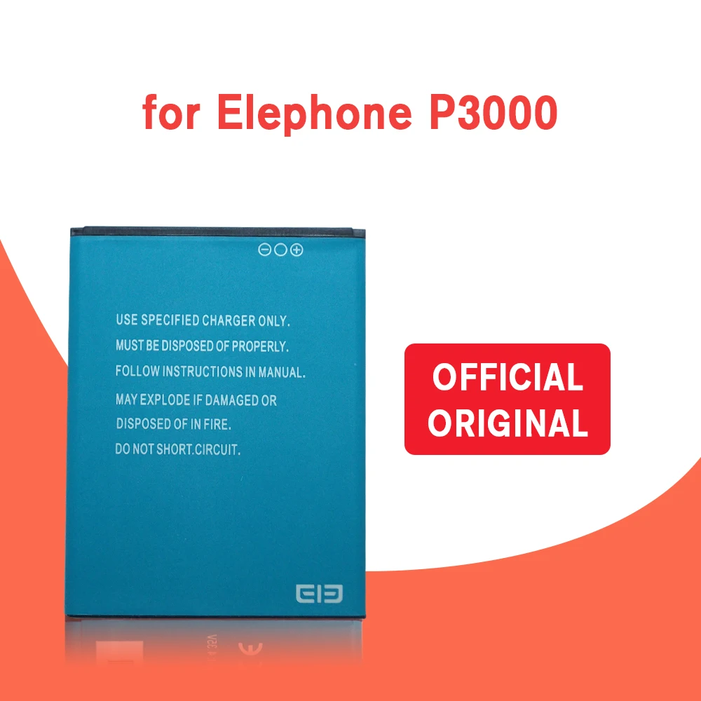 100% Оригинальный аккумулятор Elephone P3000 + P3000S перезаряжаемый резервный литий