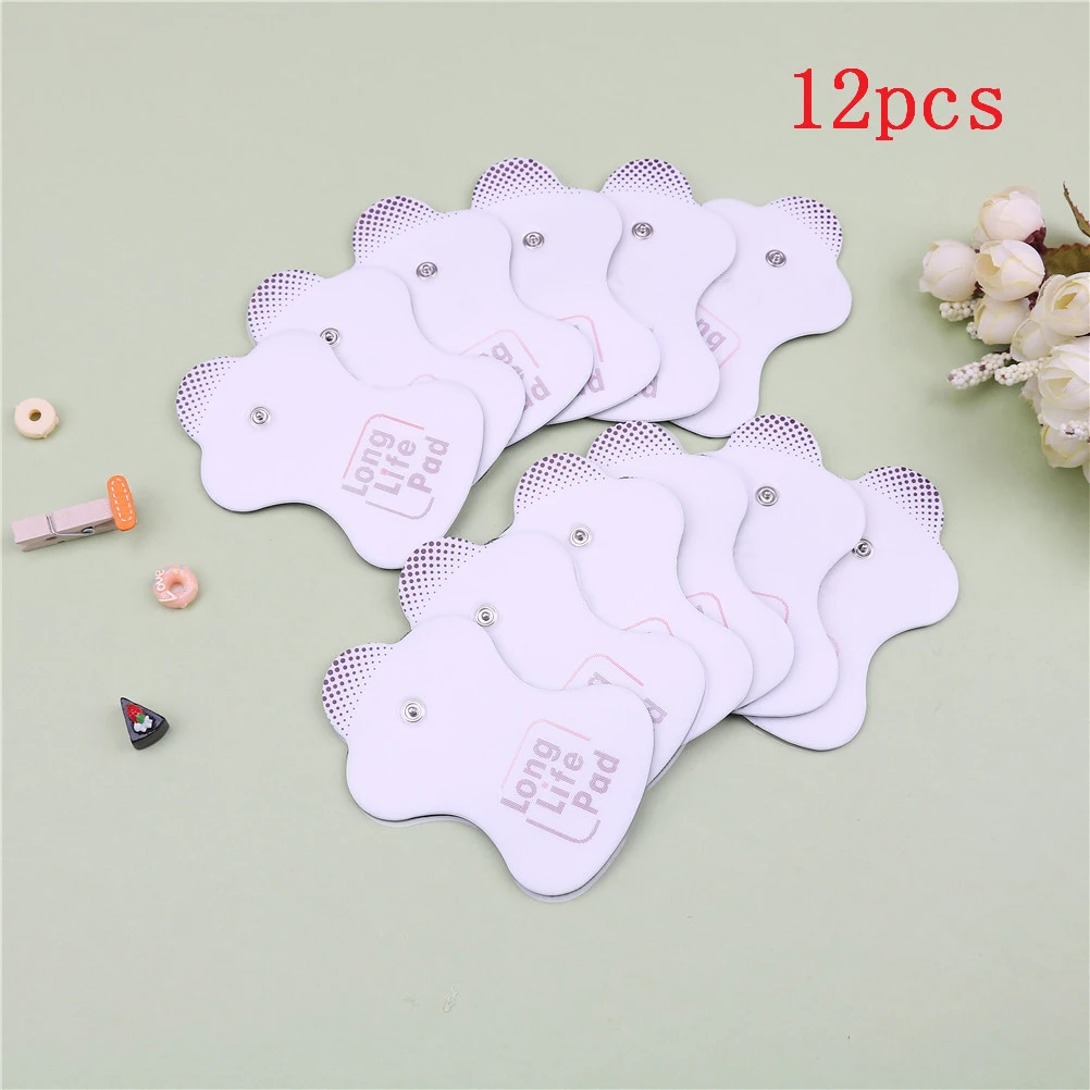 

12 PCS /Set Electrode Replacement Pads For Massagers Elepuls Long Life Pad