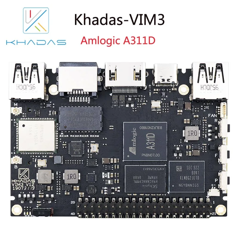 Khadas VIM3 SBC: 12nm Amlogic A311D Soc с 5 0 топами NPU | 4 Гб + 32 (модель Pro)|Демонстрационные стенды|