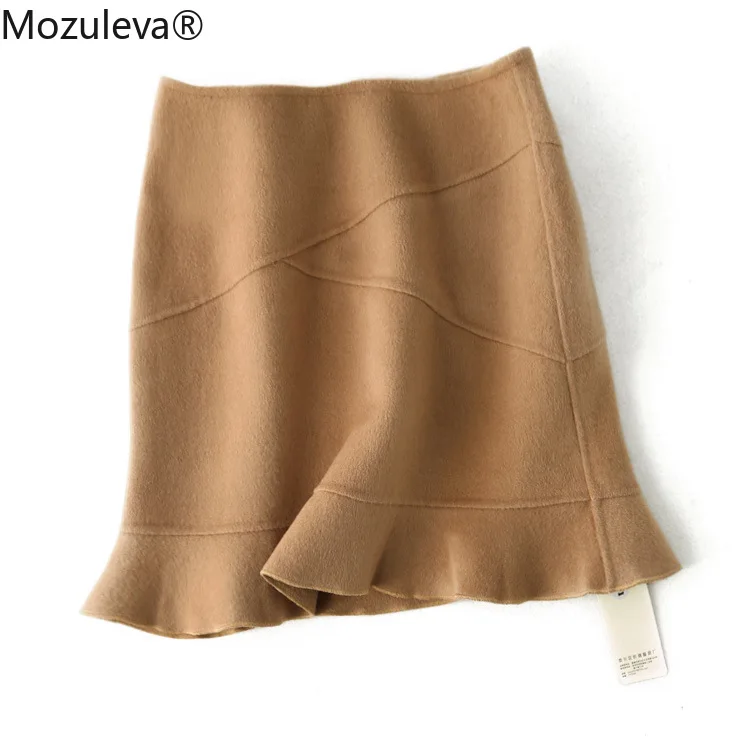 

Mozuleva handmade double-sided ladies' tail hair skirt 2020 fashion skirt half skirt autumn and winter dress new products