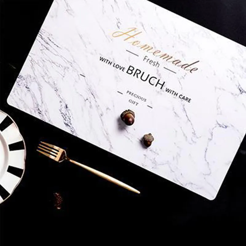 1 шт. шикарный коврик для стола кофейной чашки мягкий водонепроницаемый 45*30 см