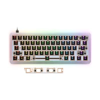gk61xs 60 keyboard customized kit hot swappable rgb cherry mx switch type c wired bluetooth compatible dual mode pcb case