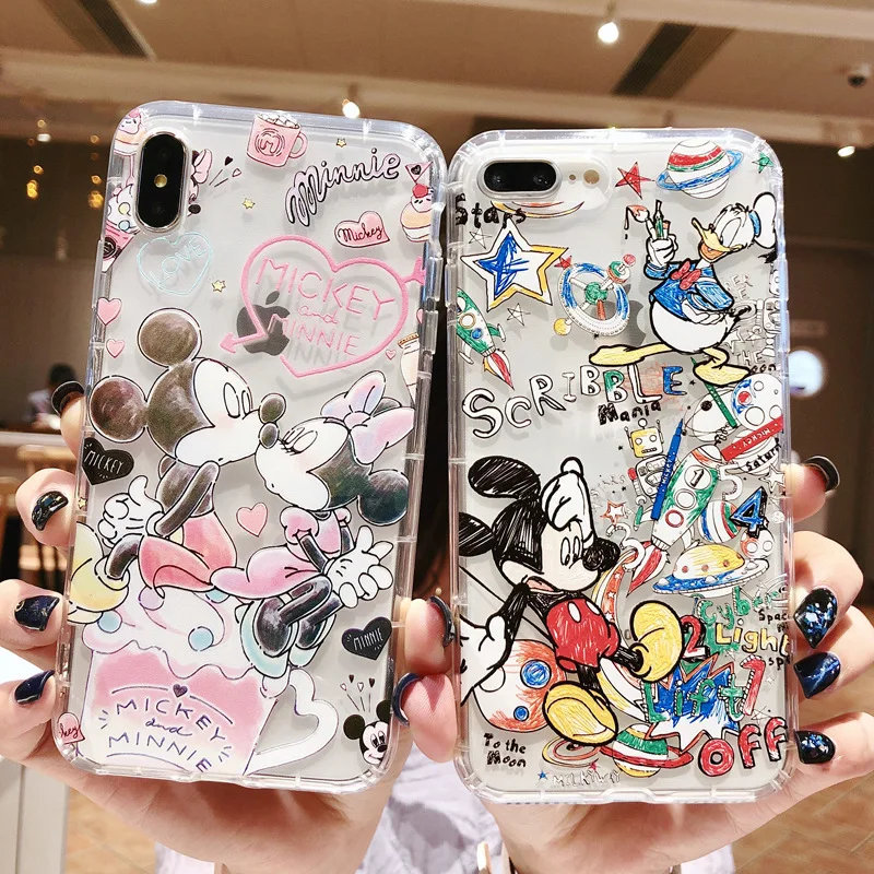 

2021 Disney for iPhone mobile phone shell for iPhone 6/7/8P/X/XRXS/XSMAX/11/11Promax / 12 / 12mini Mickey mobile phone case