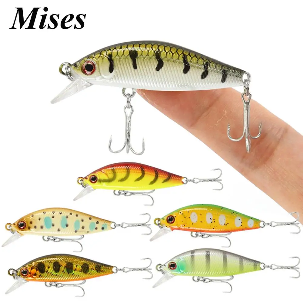 Приманка Mises Bionic Minnow 4 5 см 3 1 г десять цветов длинная Тонущая с трехмерными глазами