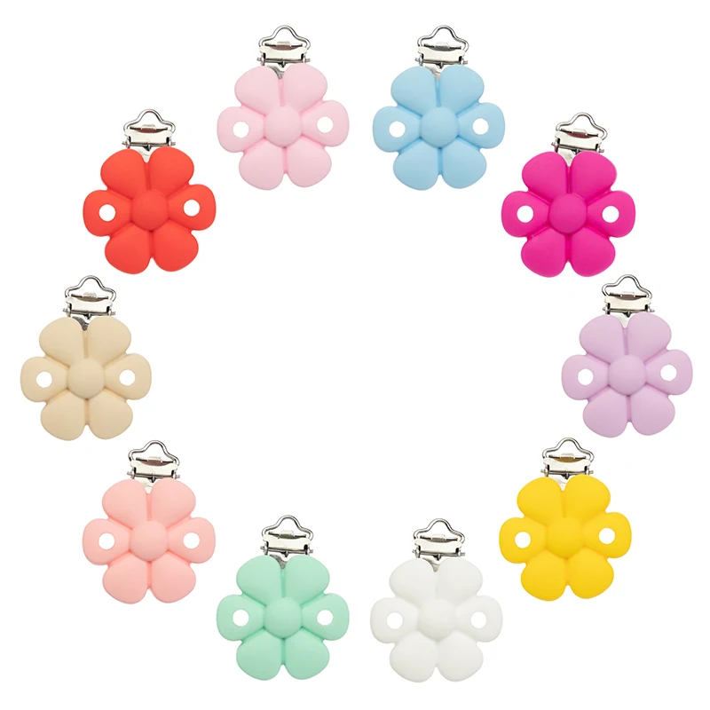 

1PC Baby Silicone Clips Baby Pacifier Clip Holder Baby Feeding Accessories Stainless Steel Soother Clasp Dropshiping Wholesale