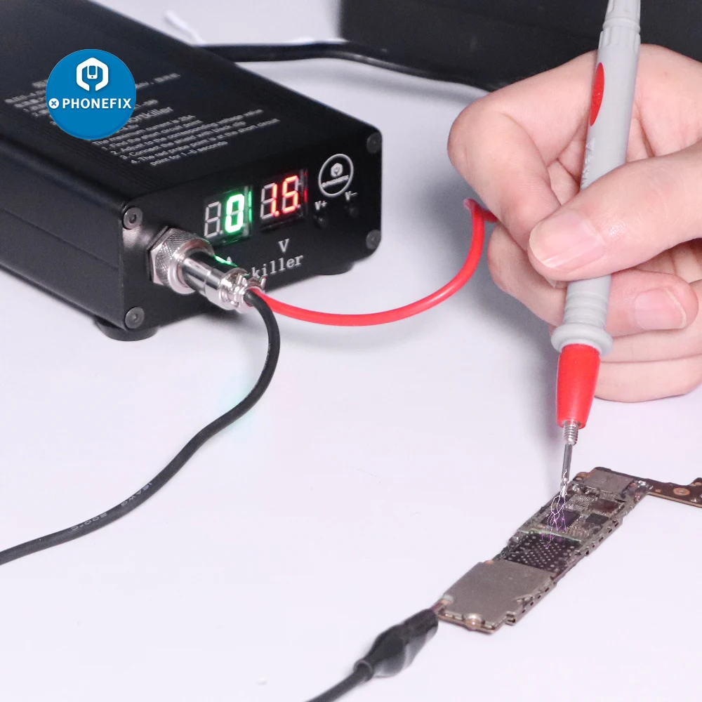 

PHONEFIX Shortkiller Mobile Phone Short Circuit Detector Repair Tool Box for Motherboard Short Circuit Burning Repair Tool Kit