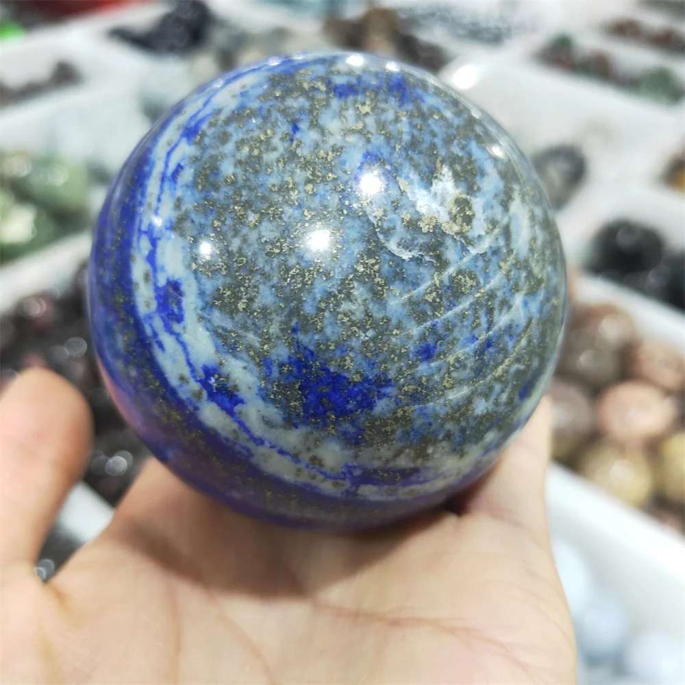 

Natural crystal mineral lapis lazuli crystal ball stone energesis Healing Family Home Decoration DIY Gift