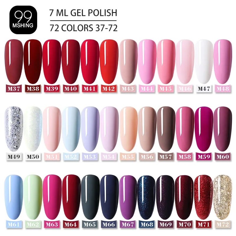 Гель лак для ногтей MSHING99 7 мл Полупостоянный верхний УФ светодиодный