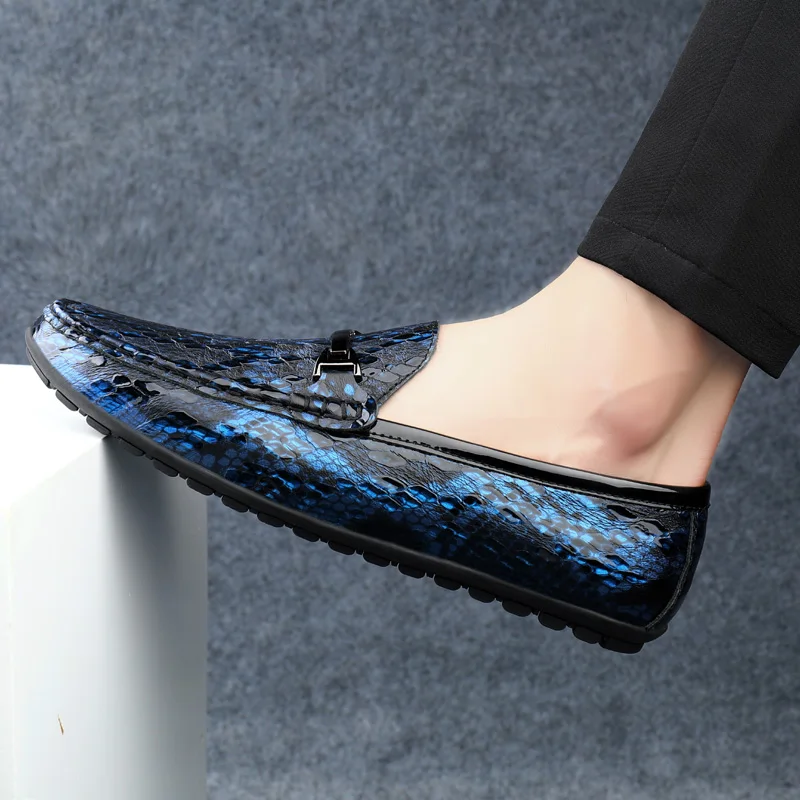 Мокасины мужские из натуральной кожи на плоской подошве| |