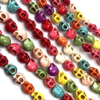 natural turquoises beads mix colors skull shape loose beads exquisite for making women diy jewelry necklace bracelet accessories