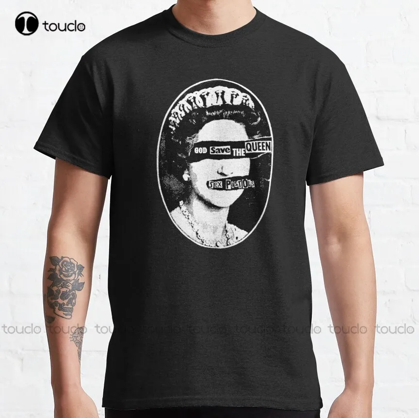 

Классическая футболка с надписью «God Save The Queen»