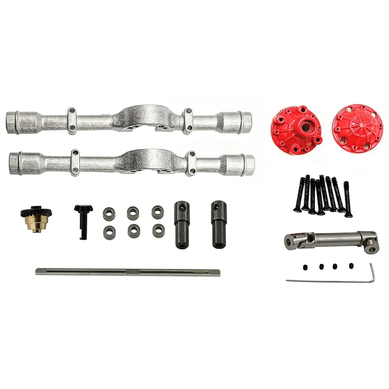 

for WPL D12 Rear Metal Shaft Shell Differential Gear with Driving Shaft DIY Upgrade Accessories RC Car Toy Model