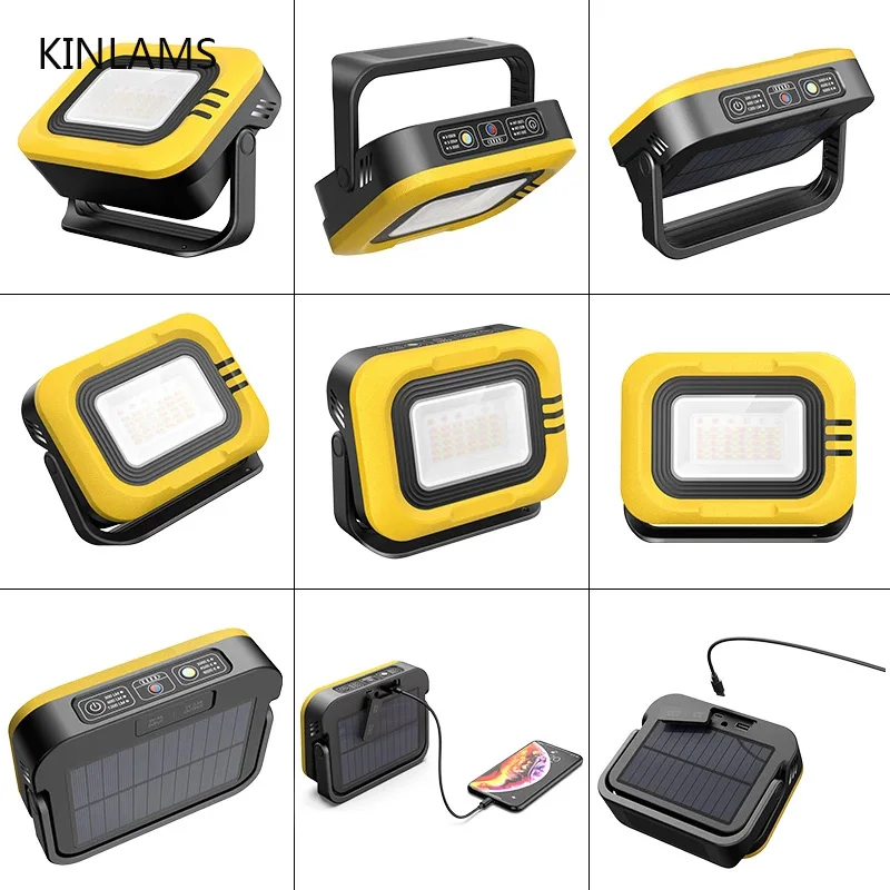

Solar Energy Portable LED Emergency Light Charge And Discharge Multifunctional Camping Light Tent Lamps Convenient Hand Lamps