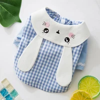 summer pet clothes cartoon rabbit ears dog t shirt for small dogs puppy shirts suit for chihuahua frence bulldog yorkies cat pug
