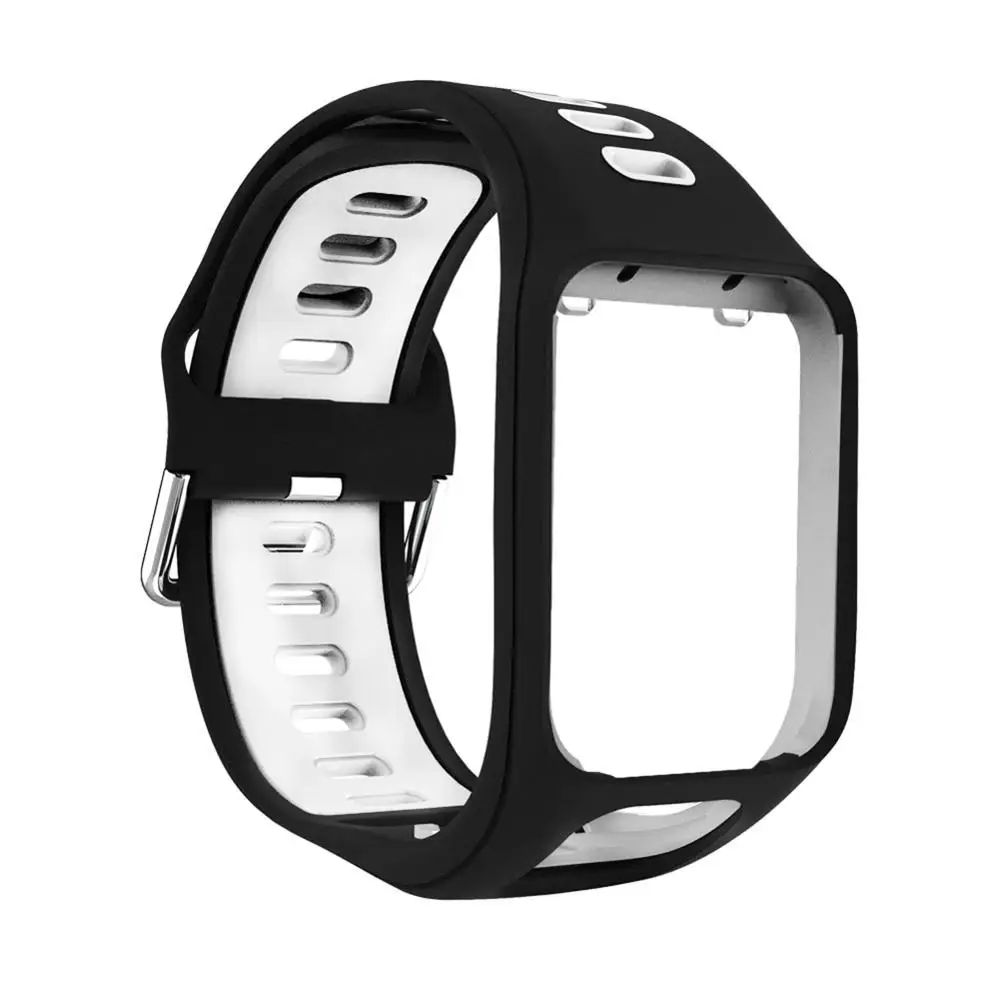 Ремешок для часов совместимый с TomTom runner 2 3 ремешок силиконовый сменный наручных