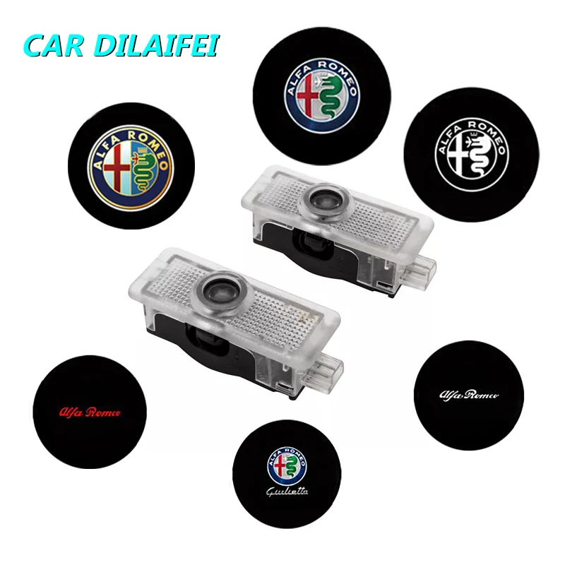 2 шт. новый модный светодиодный Автомобильный Дверной светильник с логотипом для