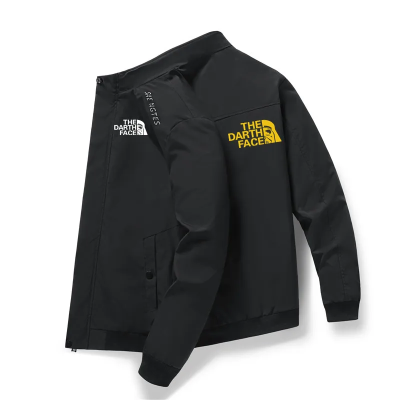 

Мужская хлопковая куртка на молнии, с воротником-стойкой