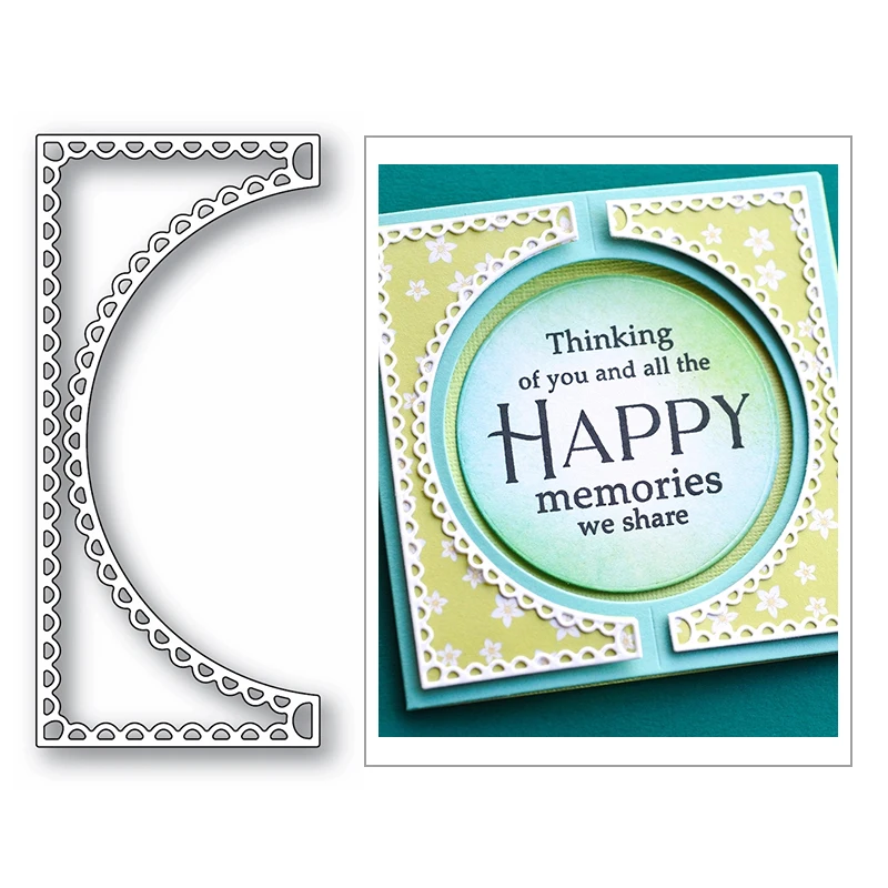 

Scallop Arch Halloween Border Frame 2020 New Metal Cutting Dies for Scrapbooking and Embossing Decoration Card Making No Stamps