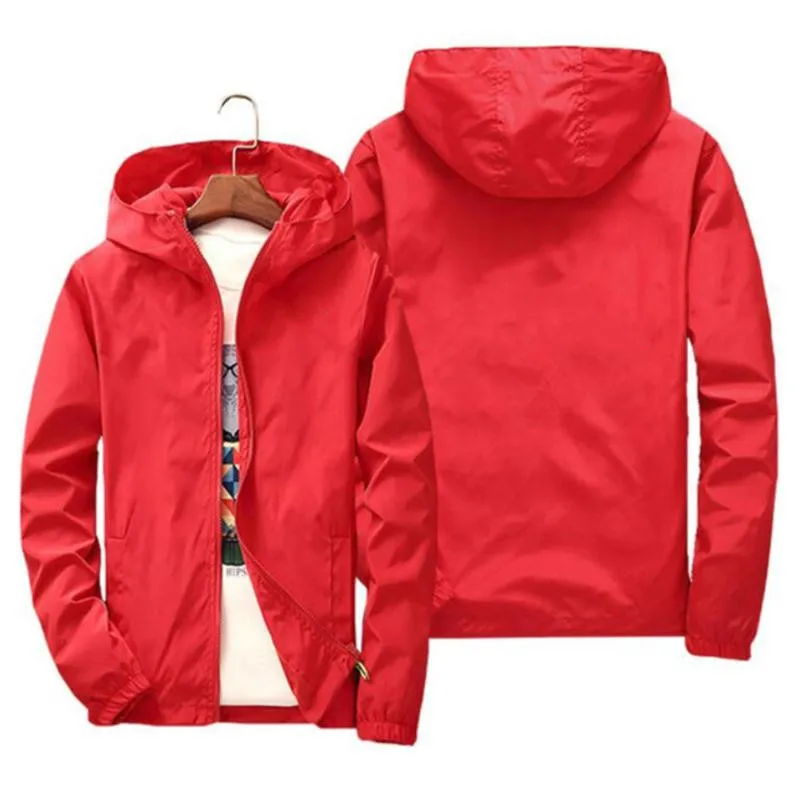 

2021 Fashion Spring and summer new jacket men's street windbreaker hoodie zipper thin jacket men's casual jacketM -- 7XL